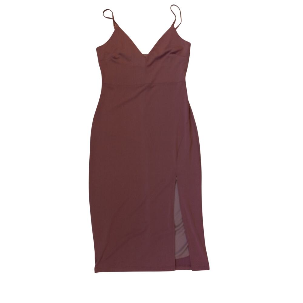 NWT Blue Blush mauve spaghetti strap slit bodycon dress‎ SIZE S